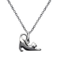 LARA Christie/ララクリスティー LARA Christie ネックレス メンズ ねこ 猫 ネコ デザイン シルバー925 [ BLACK Label ] p14053－b/508295800