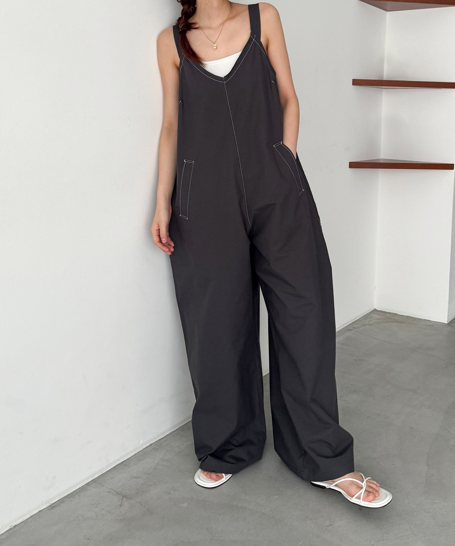 CANAL JEAN サロペット セール30%OFF】キャナルジーン CANAL JEAN El mar コットンV