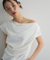 Green Parks/グリーン パークス Green Parks ドレープオフショルフレンチ袖Tシャツ/508296402