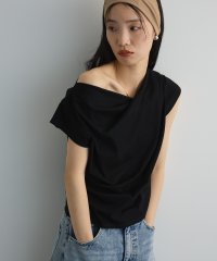 Green Parks/グリーン パークス Green Parks ドレープオフショルフレンチ袖Tシャツ/508296402
