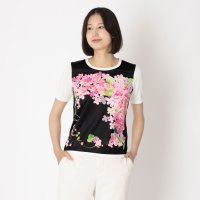 MADAM JOCONDE/マダム ジョコンダ MADAM JOCONDE 花柄パネルプリント　ニットプルオーバー/508296410