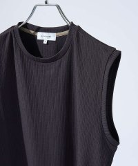 ABAHOUSE/【ストレッチテレコ】ノースリーブ クルーネック Tシャツ / タンクトップ/508296419