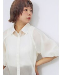 ehka sopo/バルーンスリーブシアーシャツ/508296508