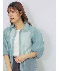 ehka sopo/バルーンスリーブシアーシャツ/508296508