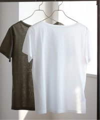 Spick & Span/シアーハーフスリーブTEE/508297057