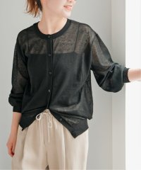 Spick & Span/2WAYシアークルーネックカーディガン/508297060