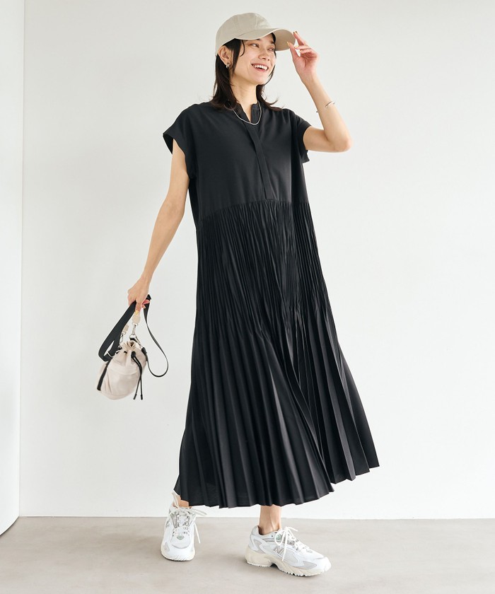 size SHORTあり］ワッシャー プリーツ ワンピース(508297368