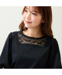 Rose Tiara(L SIZE)/【人気アイテム/接触冷感/手洗い可】ドットチュール切替カットソー/508297388