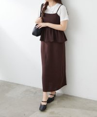 NICE CLAUP/OLIVE des OLIVE OUTLET/【2枚セット】ビスチェドッキングワンピース+Tシャツ/508297443