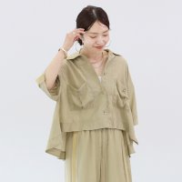 Aletta vita/アレッタ ヴィータ Aletta vita テレコリブライン両ポケシアーシャツ/508297447