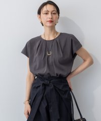NIJYUSANKU（SMALL SIZE）/【接触冷感/洗える】ツイストコットンプレーティング タックデザイン カットソー/508297699