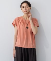 NIJYUSANKU（LARGE SIZE）/【接触冷感/洗える】ツイストコットンプレーティング タックデザイン カットソー/508297701
