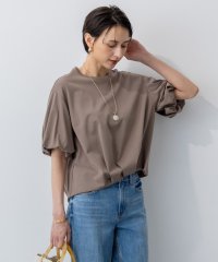 NIJYUSANKU（LARGE SIZE）/【WEB&一部店舗限定/接触冷感】ツイストコットンプレーティング バルーンスリーブ カットソー/508297702