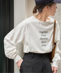 Spick & Span/《予約》ボートネックシルケットロゴロンTEE/508297752