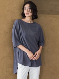 la.f…(Lsize)/ラ エフ エルサイズ la.f…(Lsize) 【大きいサイズ】【biyori】“ブラウスのような”万能Tシャツ≪洗濯機で洗える≫/508297777