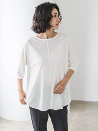 la.f…(Lsize)/ラ エフ エルサイズ la.f…(Lsize) 【大きいサイズ】【biyori】“ブラウスのような”万能Tシャツ≪洗濯機で洗える≫/508297777