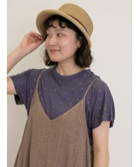 Samansa Mos2/【オーガニックコットン】ドット柄Tシャツ/508297800