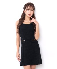 Tika/ティカ Tika キャバドレス ゴールドチャームノースリーブワンカラーワッフルフレアミニドレス (Sサイズ～XXLサイズ)/508298023