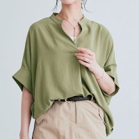 KiraKiraShop/キラキラショップ KiraKiraShop トップス《スキッパードルマン半袖ブラウス 全5色 2サイズ》 ［jht0004］/508298038