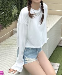 futier land/フューティアランド Futier Land バックスリットショート丈トップス/ラッシュガード/508298243