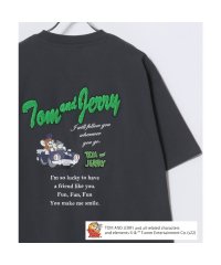MARUKAWA/Tom＆Jerry/トムとジェリー キャラクター フロント バックサガラ刺繍 オーバーサイズ半袖Tシャツ レディース メンズ/508104536