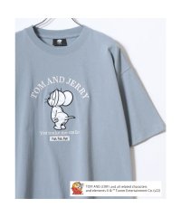 MARUKAWA/Tom＆Jerry/トムとジェリー キャラクター フロント バックサガラ刺繍 オーバーサイズ半袖Tシャツ レディース メンズ/508104536