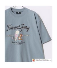 MARUKAWA/Tom＆Jerry/トムとジェリー キャラクター フロント バックサガラ刺繍 オーバーサイズ半袖Tシャツ レディース メンズ/508104536