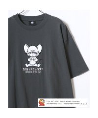 MARUKAWA/Tom＆Jerry/トムとジェリー キャラクター フロント バックサガラ刺繍 オーバーサイズ半袖Tシャツ レディース メンズ/508104536