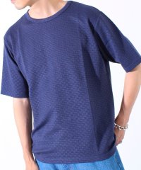 GLOSTER/【GLOSTER/グロスター】リンクスジャガード クルーネックTシャツ/508270682
