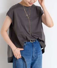NOLLEY’S/後ろチュール切り替えフレンチスリーブカットソー/508280408