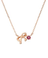 Samantha Tiara/K10 PG リボンモチーフネックレス≪7月 誕生石≫/508295563