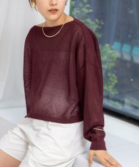 2nd NOLLEY'S/《手洗い可能》ドライメッシュショートプルオーバーニット/508296521