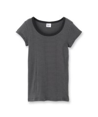 DRESSTERIOR/Robert．P．Miller（ロベルト・ピー・ミラー）パネルリブボーダーUネックTシャツ/508297871