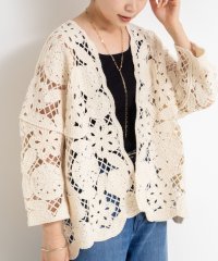 Rie Miller/レース刺繍7分袖ボレロ/508297876