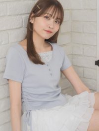 Emsexcite/エムズエキサイト ems excite レイヤード風ドロストTEE/508298283