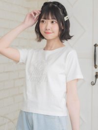 Emsexcite/エムズエキサイト ems excite ラインストーンロゴTEE/508298286