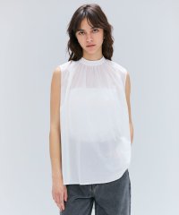 BEIGE，/【洗える】BAC / コットンバックボウタイノースリーブブラウス/508298359