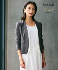 BEIGE，/【洗える・L－size】CINDY / ダブルカラージャケット/508298361