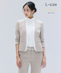 BEIGE，/【洗える・L－size】CINDY / ダブルカラージャケット/508298361