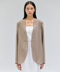 BEIGE，/【洗える/接触冷感/速乾/UVケア対応】BATEAU / ボタンレスノーカラジャケット/508298363