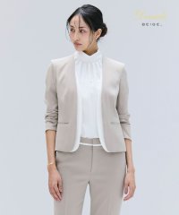 BEIGE，/【洗える】CINDY / ダブルカラージャケット/508298364