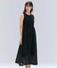 BEIGE，/【洗える】MILANO / リネン混シアーニットAラインワンピース/508298387