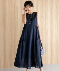 NIJYUSANKU（LARGE SIZE）/【一部店舗限定/接触冷感/洗える】ラミータンブラー ノースリーブ ワンピース/508298396