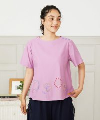 Jocomomola/Escala floral フラワー刺繍クラフトTシャツ/508298685