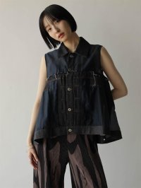 RADIATE/ラディエイト RADIATE シアー×デニムアンサンブルベスト/508298798