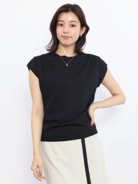 FENNEL/フェンネル FENNEL ショルダータックフレンチスリーブニットトップス/508298822