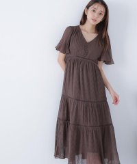 NATURAL BEAUTY BASIC/Vネックプリーツワンピース　　　　　　　/508298827
