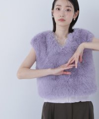 NATURAL BEAUTY BASIC/フェイクファーショートベスト/508298829