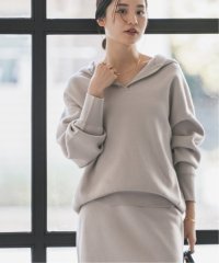 NOBLE/《追加予約》接結タック編みフードプルオーバー/508299182