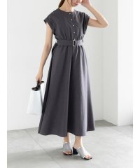 Te chichi/リネンライクウエストマークワンピース/508299226
